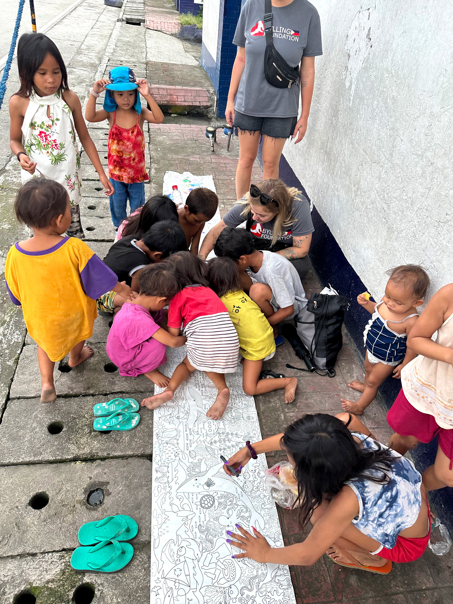 Gadebørn i Filippinerne