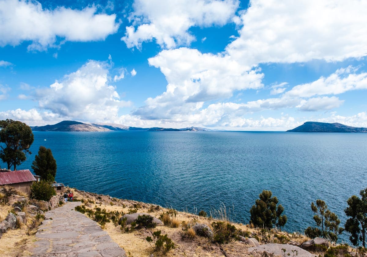 På oplevelse ved Titicaca-søen