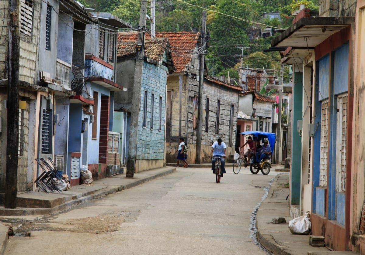 En af de hyggelige gader i Baracoa