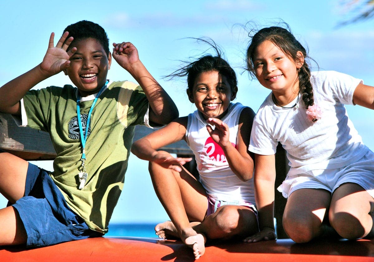 Børn i Playa del Carmen