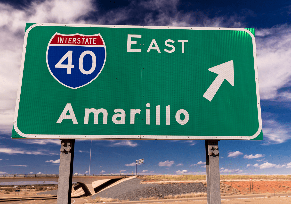 Amarillo vejskilt