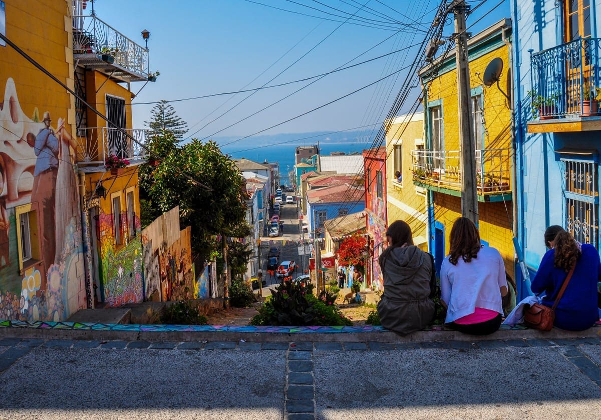 En gade i dejlige Valparaiso