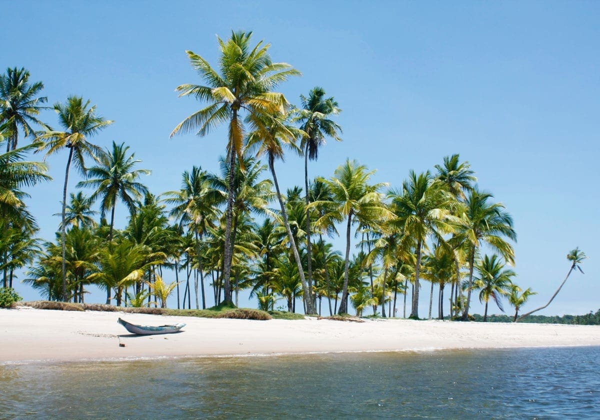 Et kig ind på en af de dejlige strande Et kig ind på en af de dejlige strande