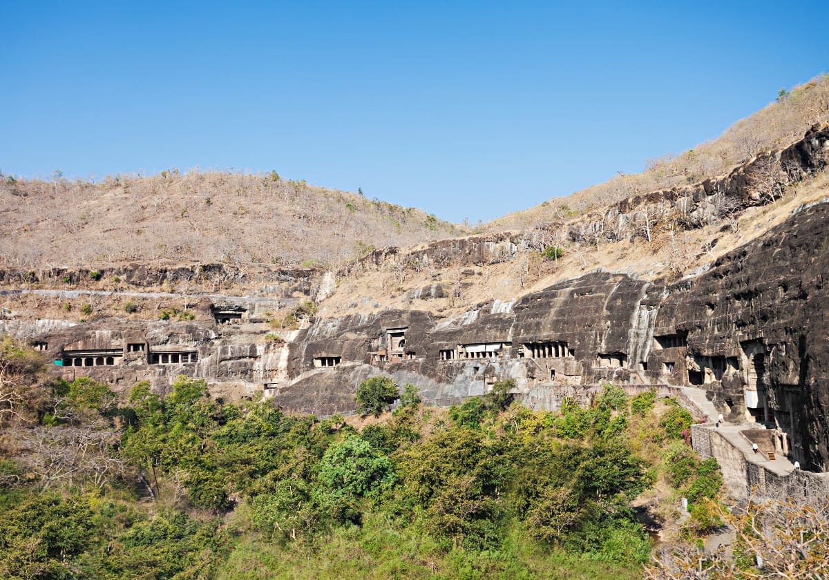 De imponerende Ajanta grotter