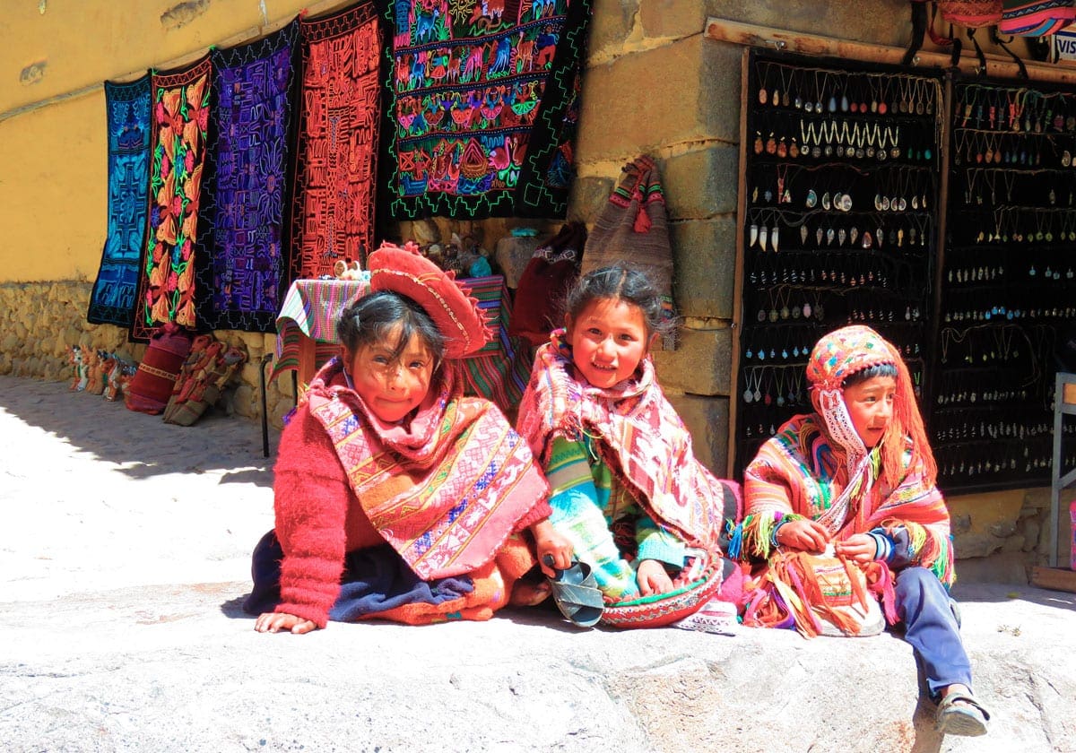 Søde børn i Cuzco