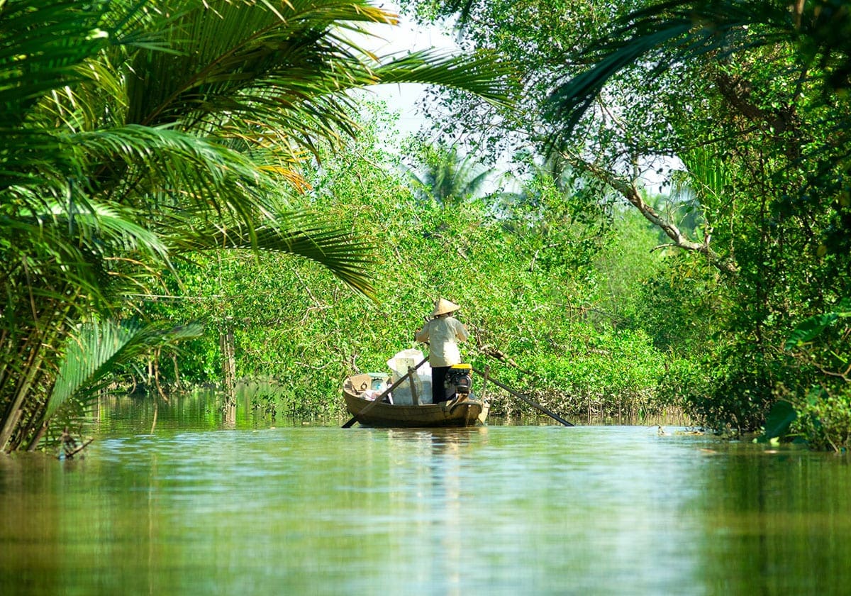Mekong Deltaet byder pÃ¥ masser af smukke landskaber