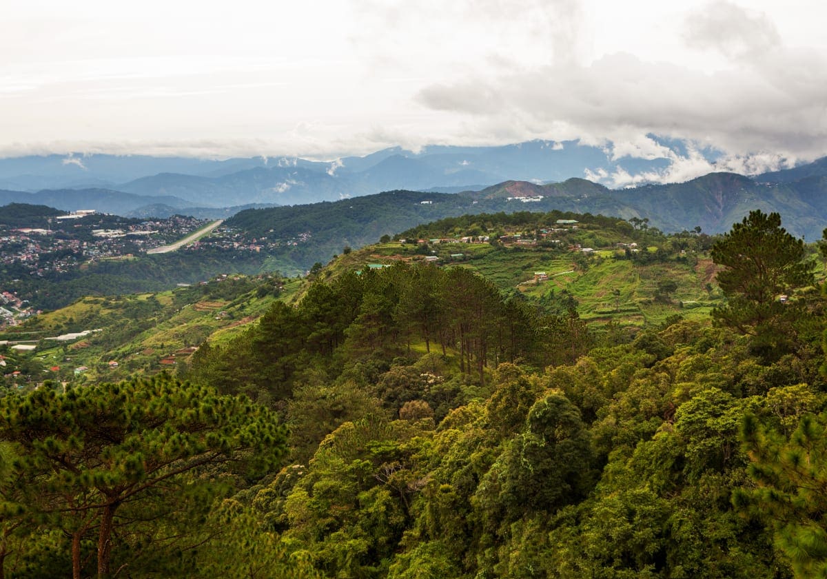 Frodig natur omkring Baguio