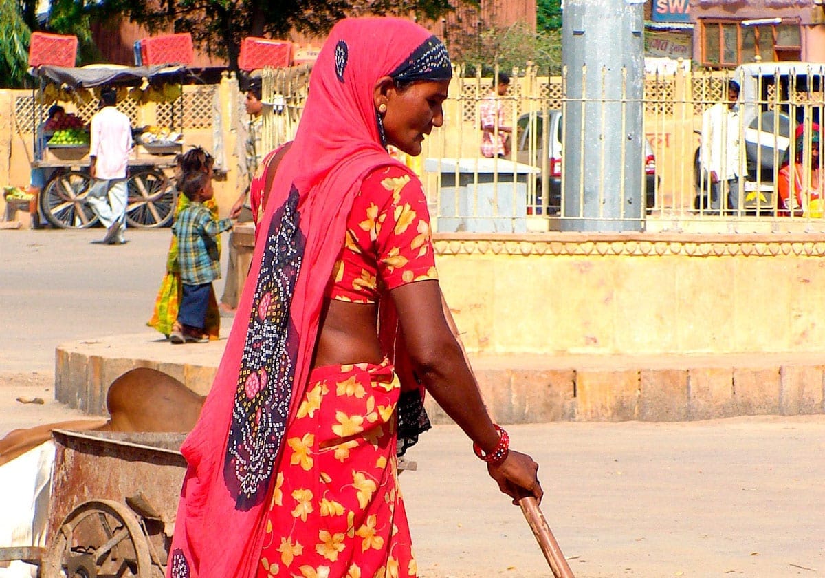 En kvinde på gaden i Jaisalmer