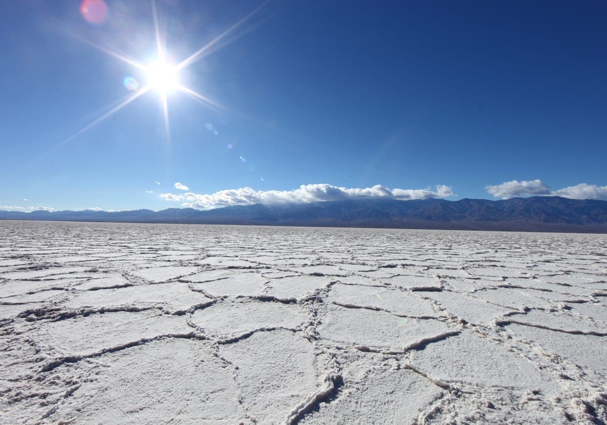 Saltformationer i Death Valley