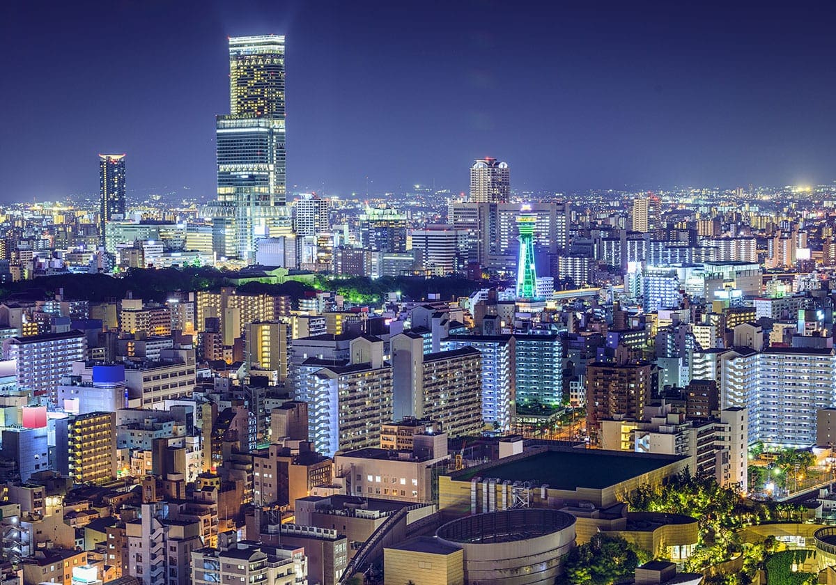 Udkig over Osaka