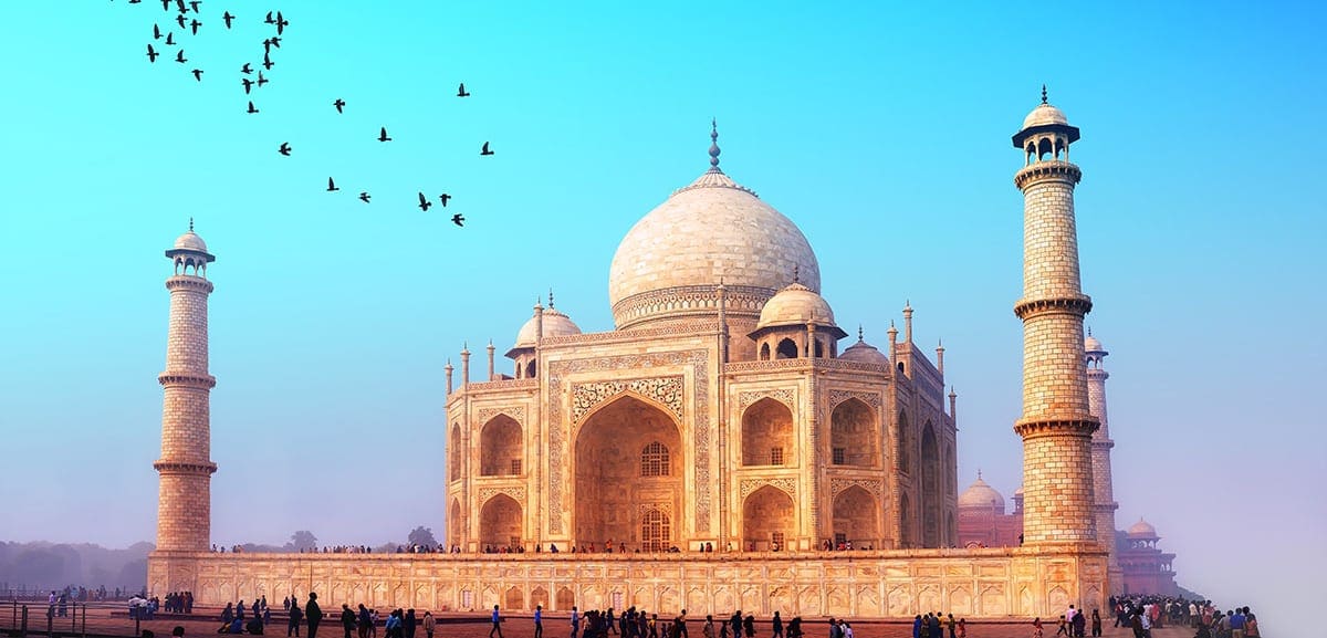 StÃ¥ tidligt op og se Taj Mahal i solopgangen