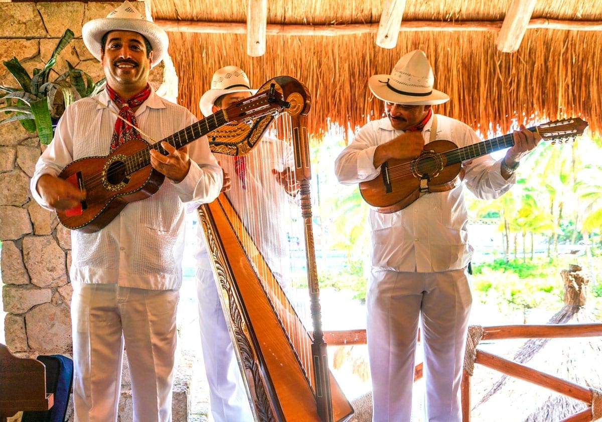Mexikanske musikere på Isla Mujeres