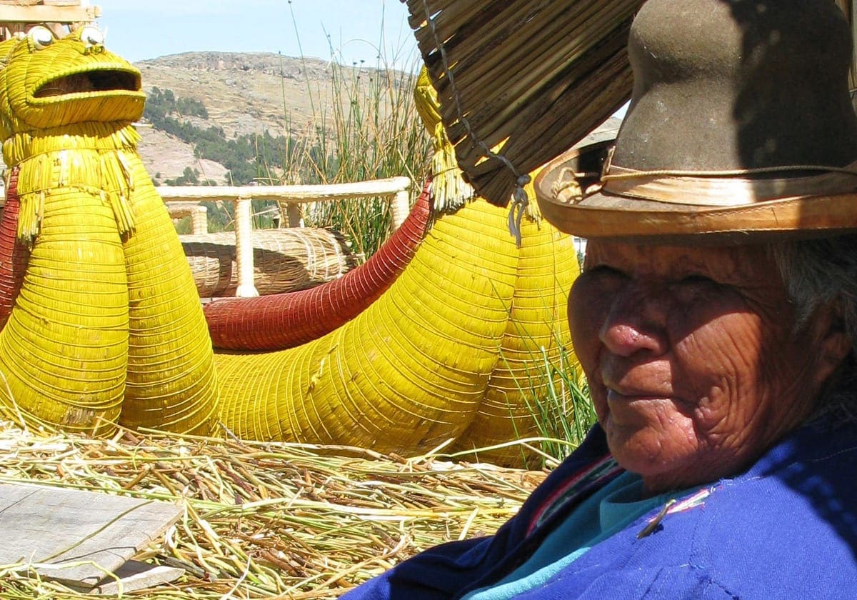 Ældre kvinde i Puno