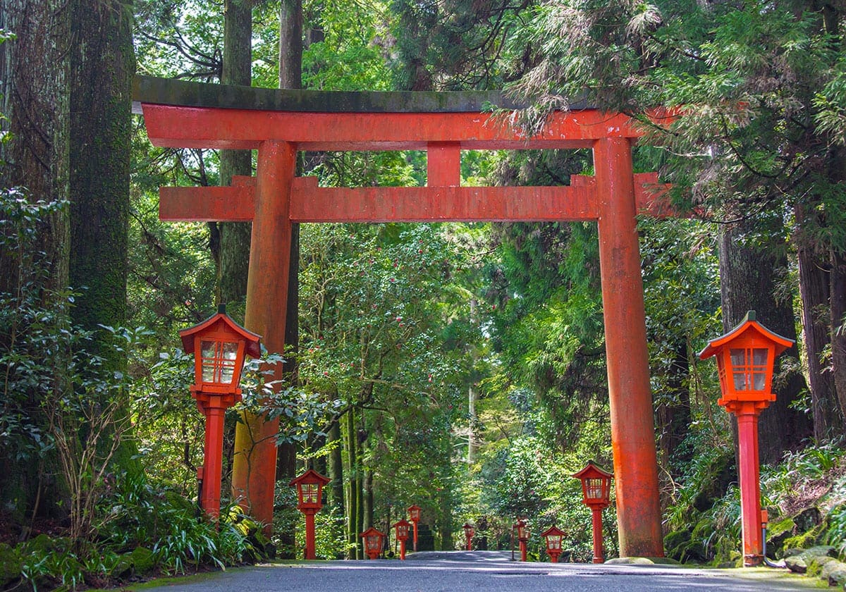 Den røde port i Hakone