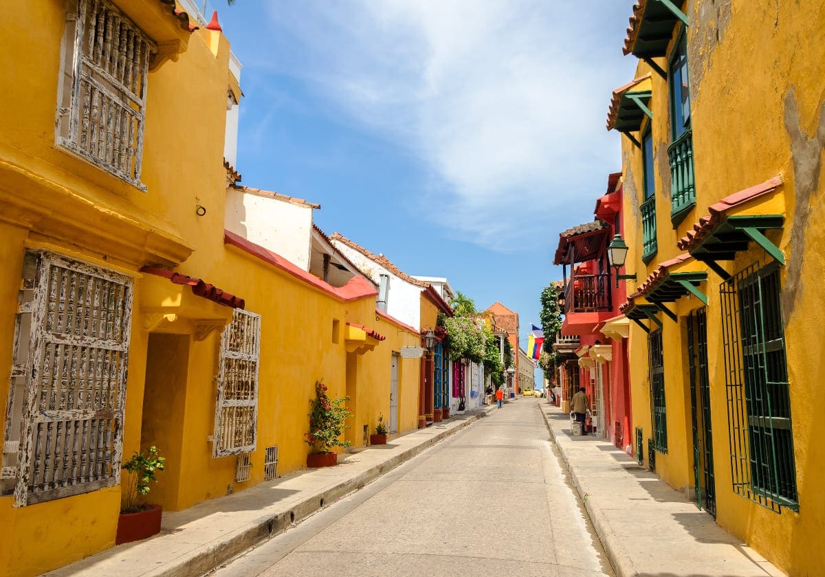 Hyggelige gader i Cartagena