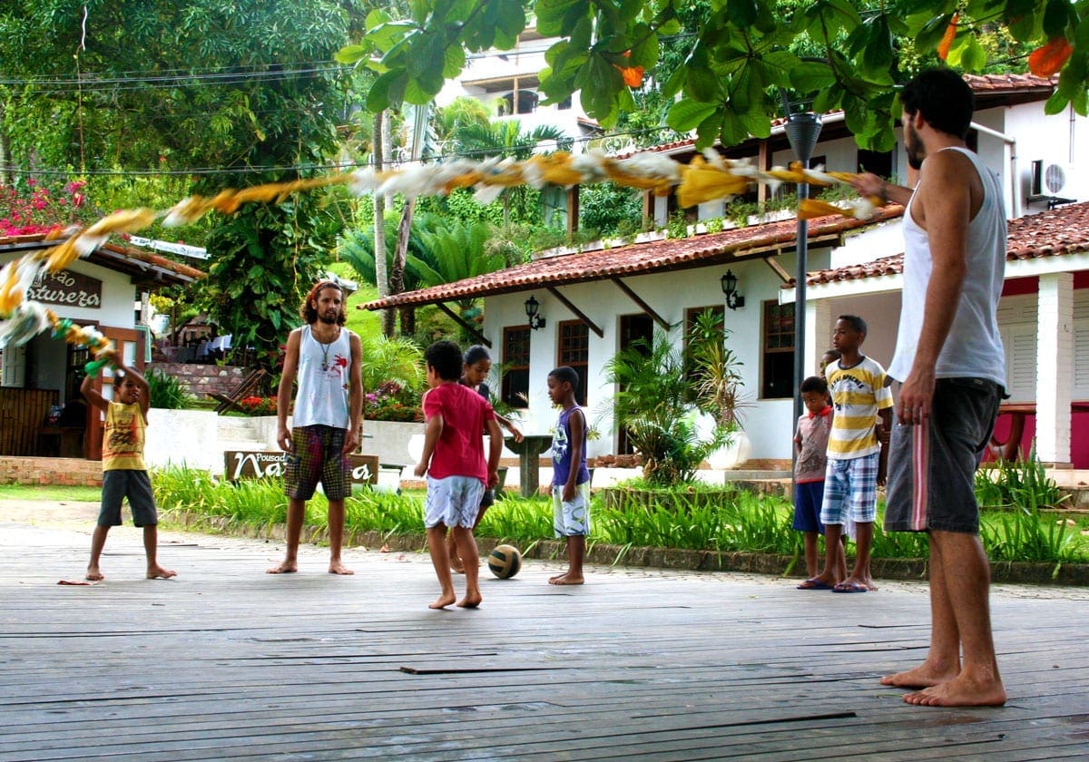 Fodboldkamp på vejen Fodboldkamp på vejen