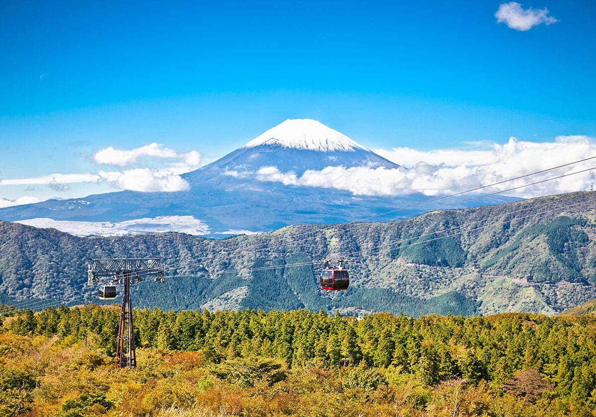 Udsigt over Mount Fuji