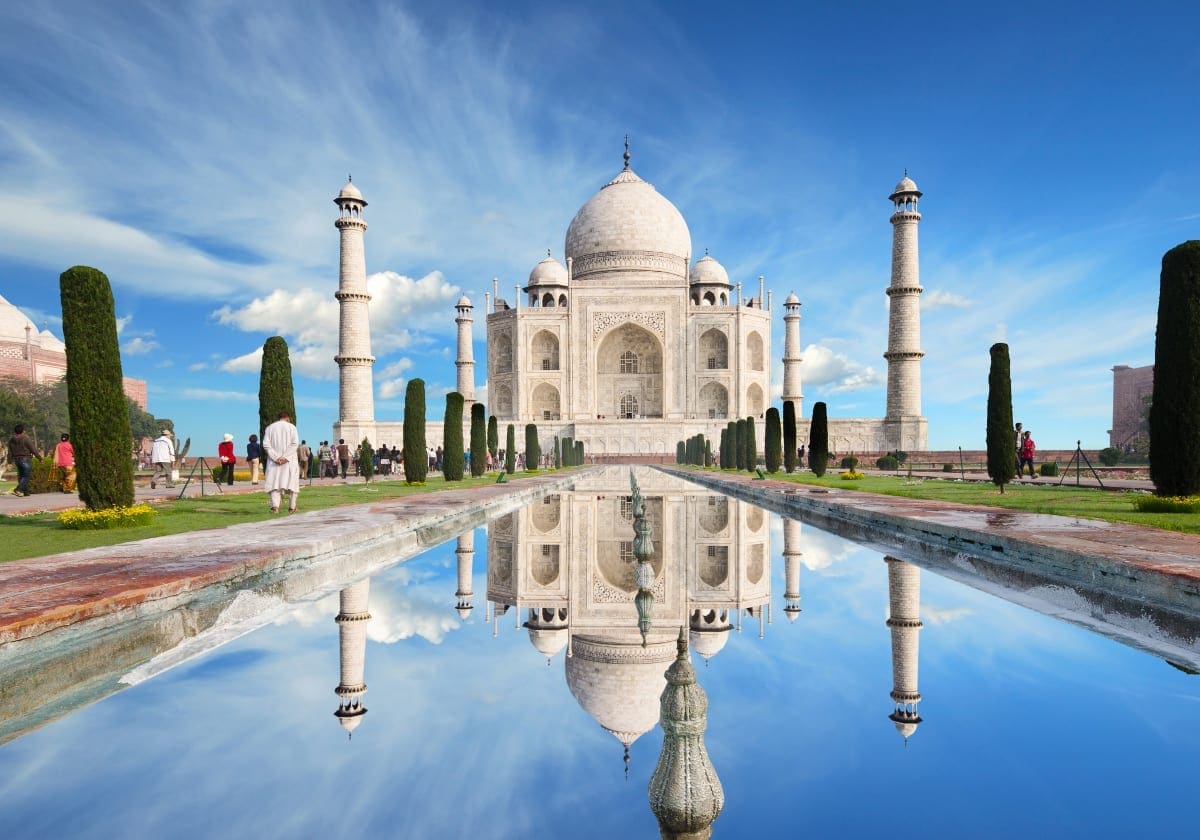 Fantastiske Taj Mahal i Agra