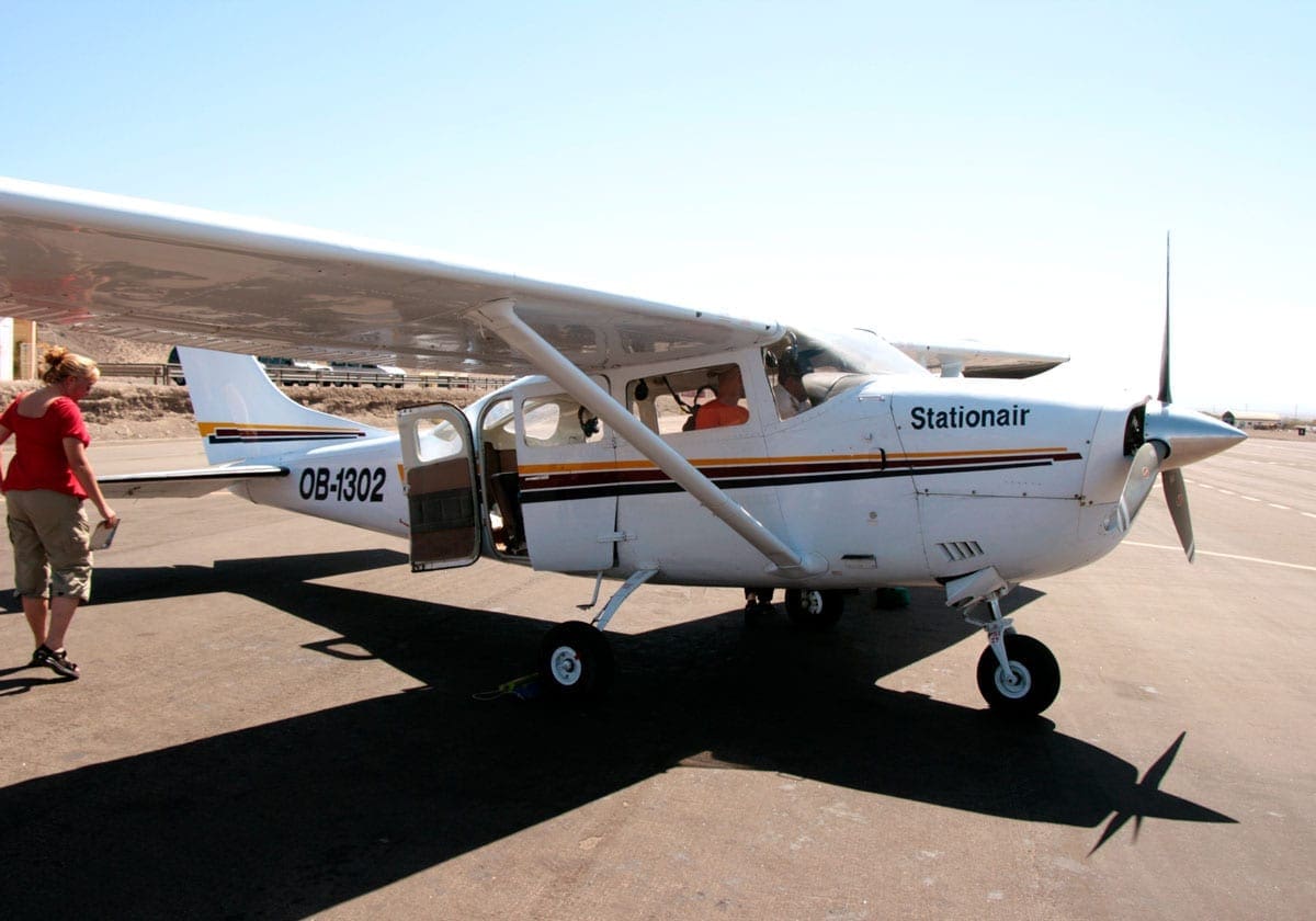 Flyvemaskine ved Nazca