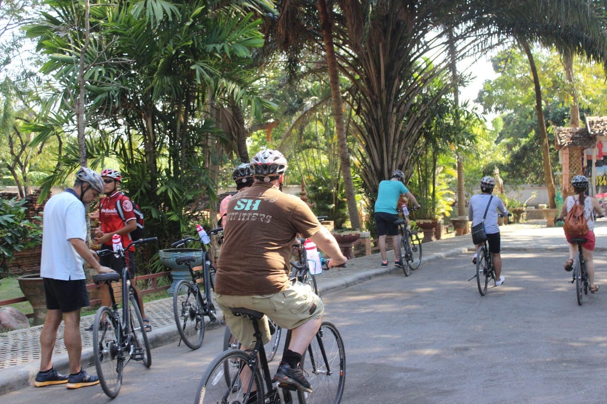 Halvdags cykeltur i Chiang Mai