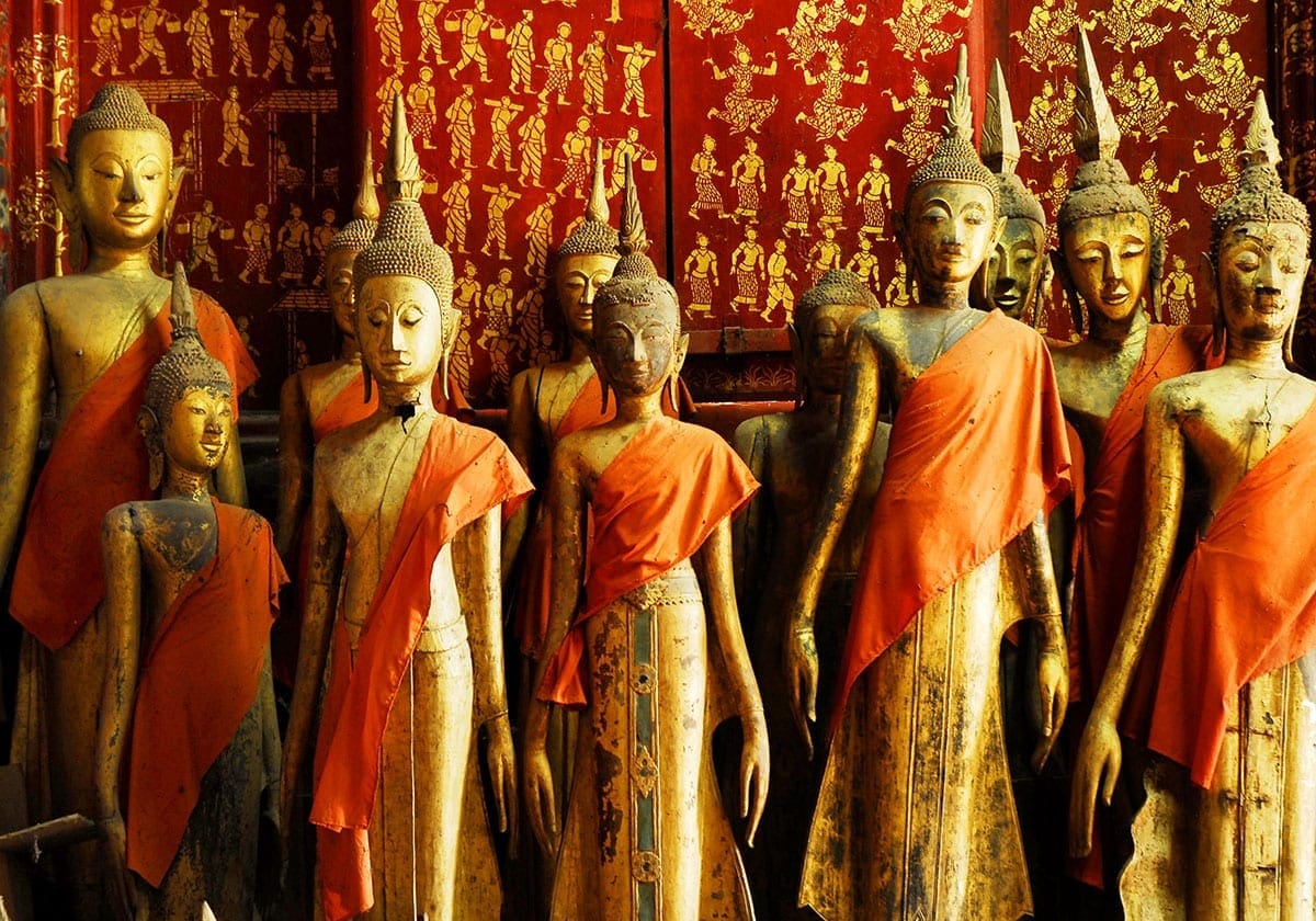 Buddhastatuer på museet