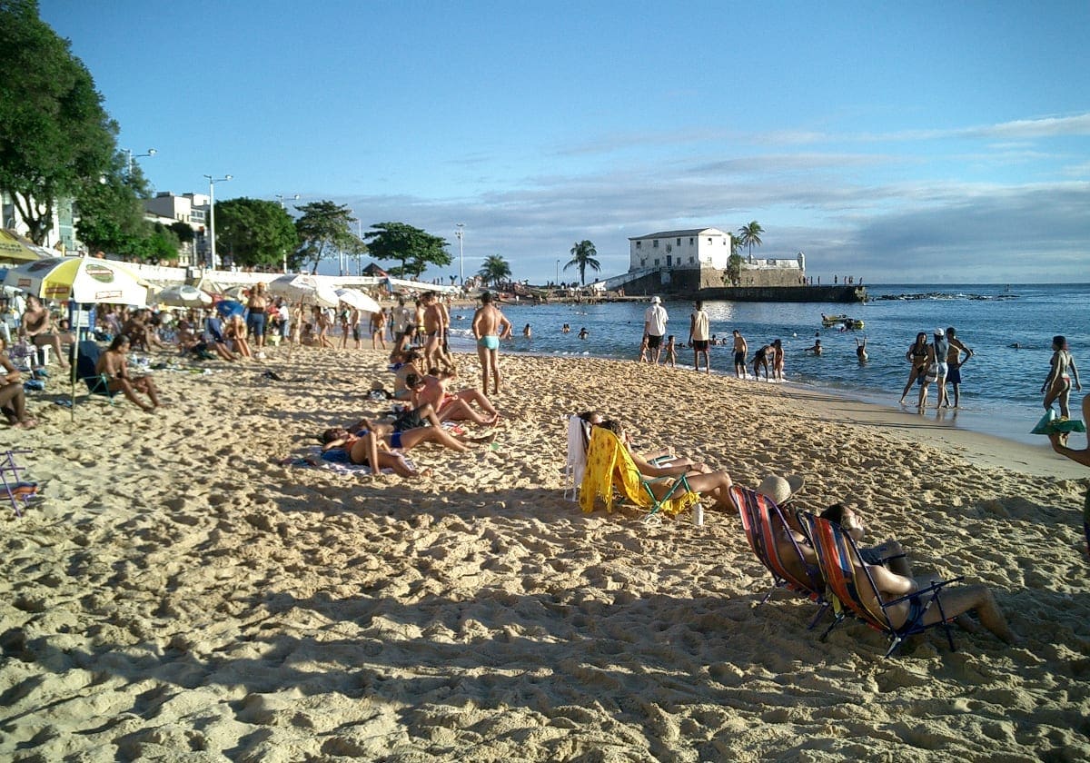Strand nær byen Strand nær byen