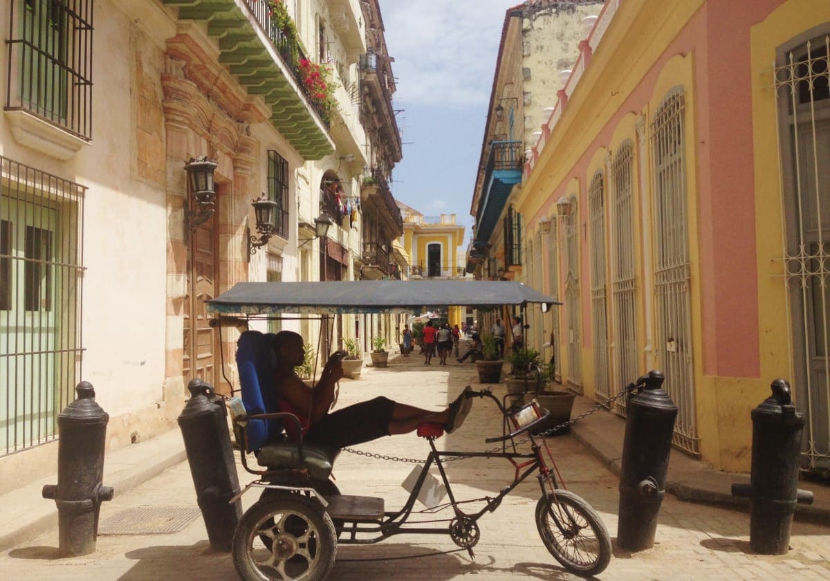 Cykeltaxa i den gamle bydel