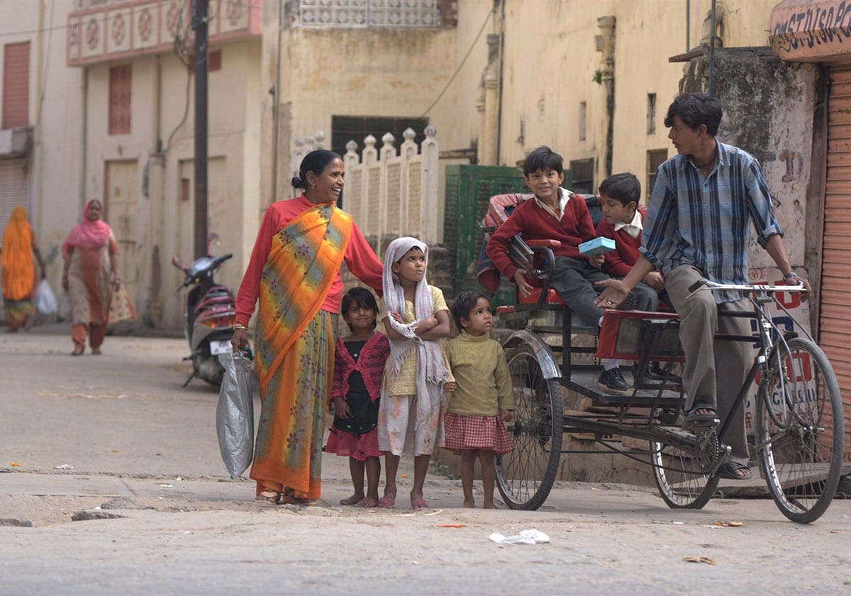 Folk i Jaipurs gader