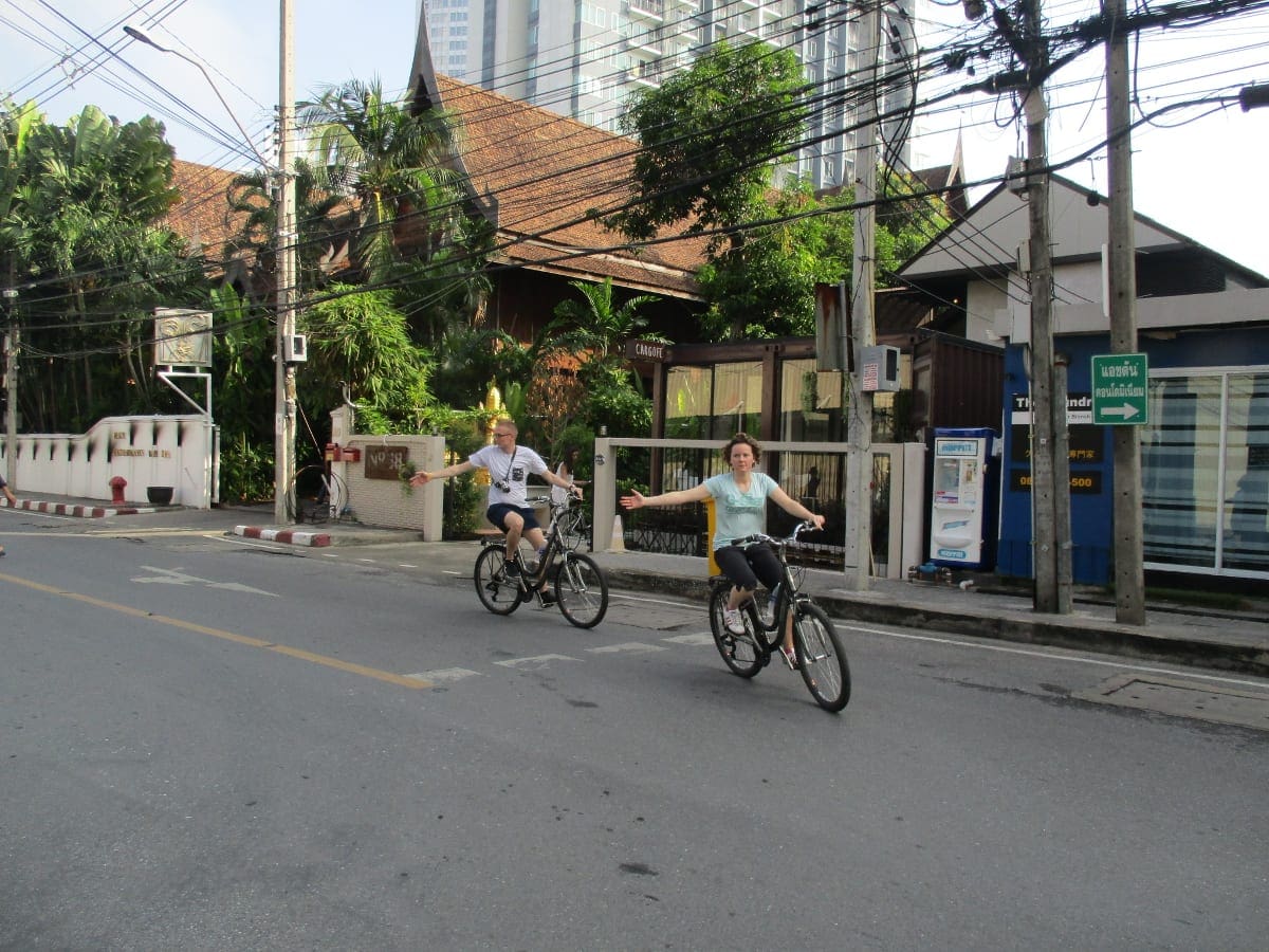 Morgencykeltur i Bangkok