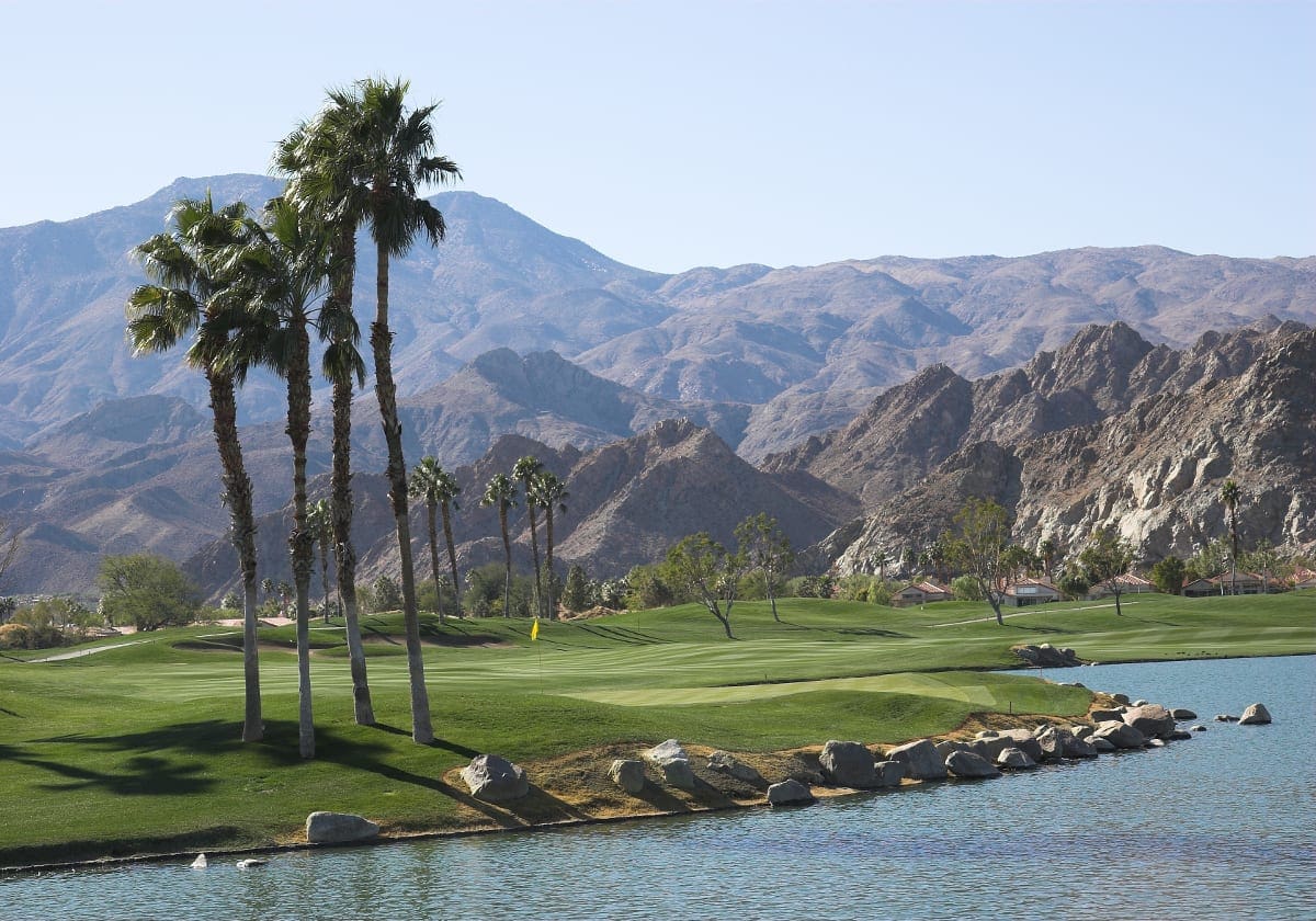 En af de mange flotte golfbaner i Palm Springs
