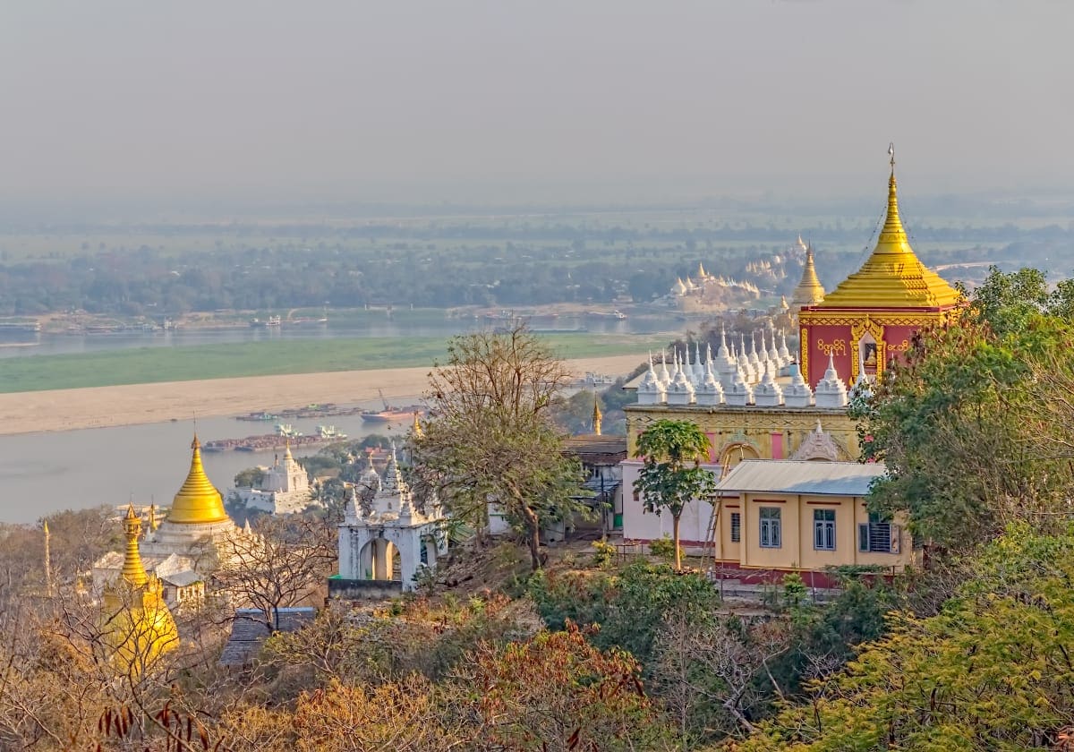 Udsigt ud over Irrawaddy