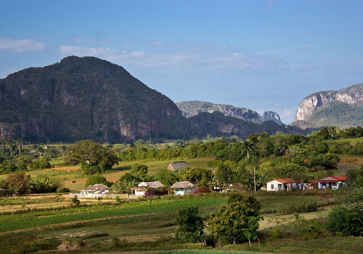 Kalkstens bjerg i ViÃ±ales dalen