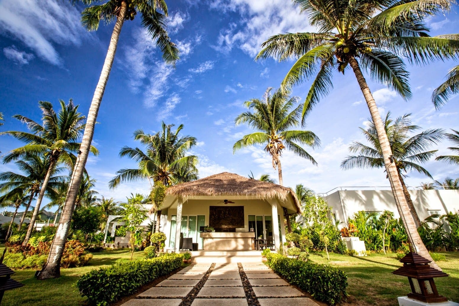 Resortet er bygget med respekt for de mange palmer