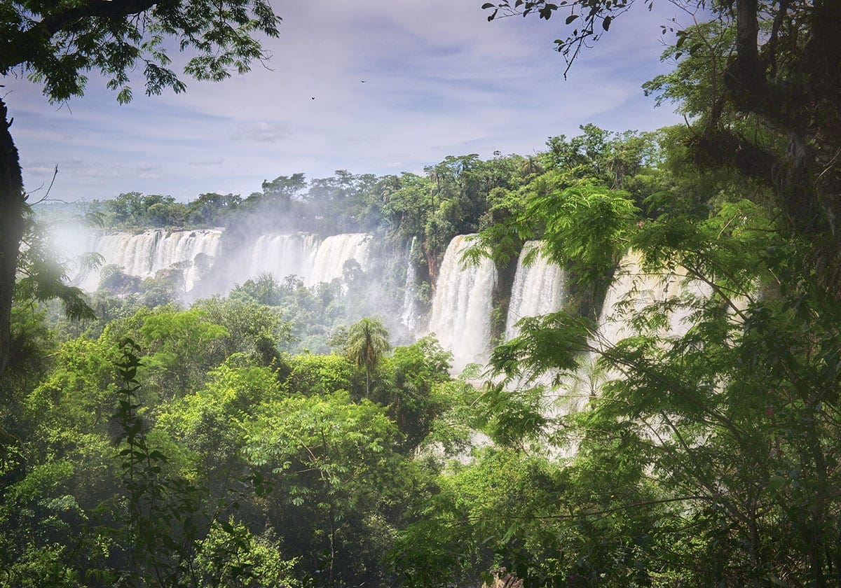 Et kig ud til Iguazu vandfaldene