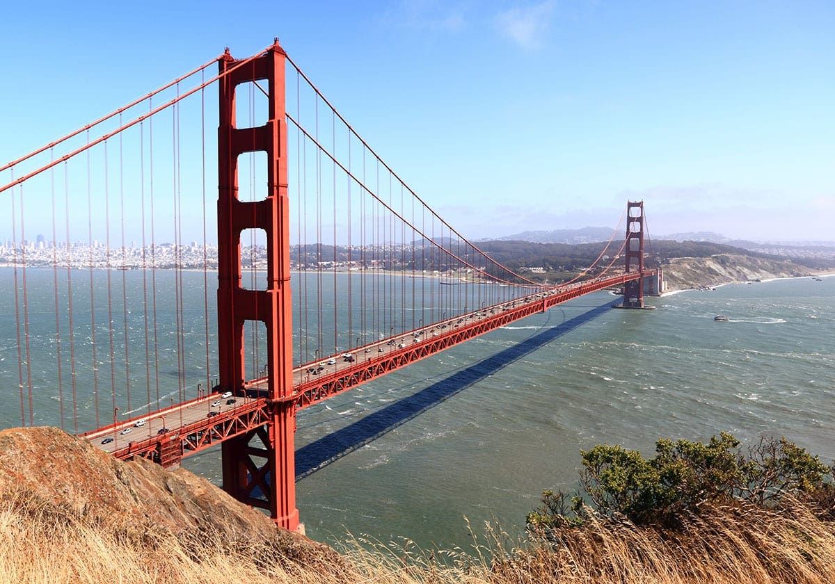 Den ikoniske Golden Gate Bridge