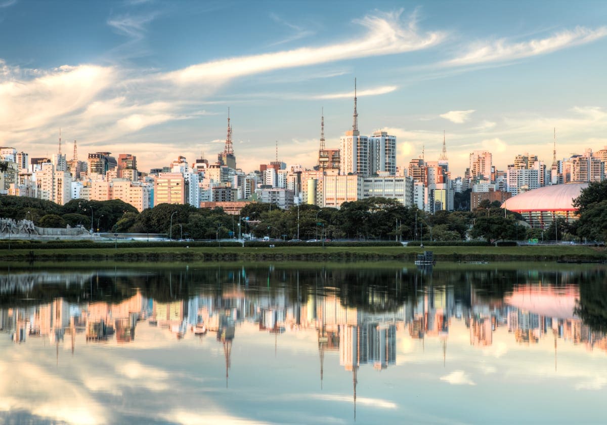 Parque Ibirapuera i Sao Paulo