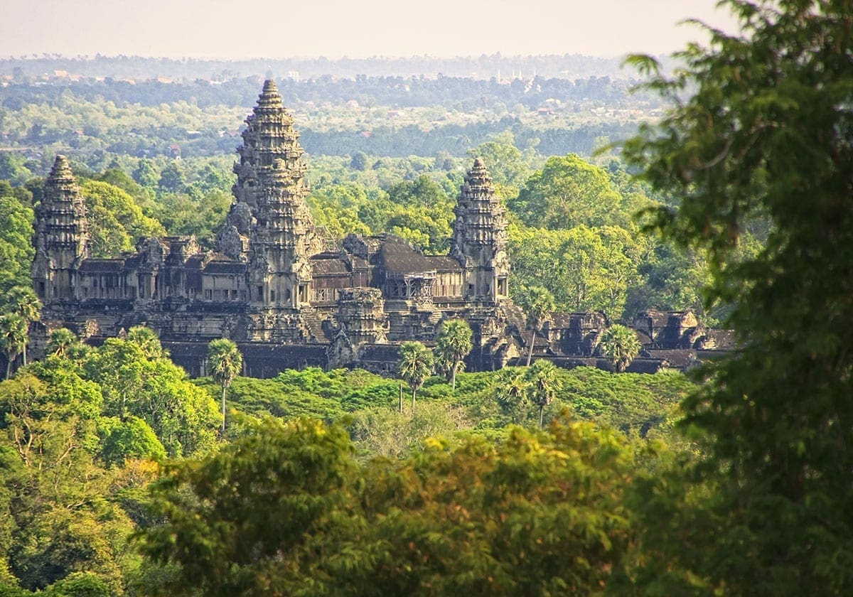 Angkor Wat liigger midt i junglen