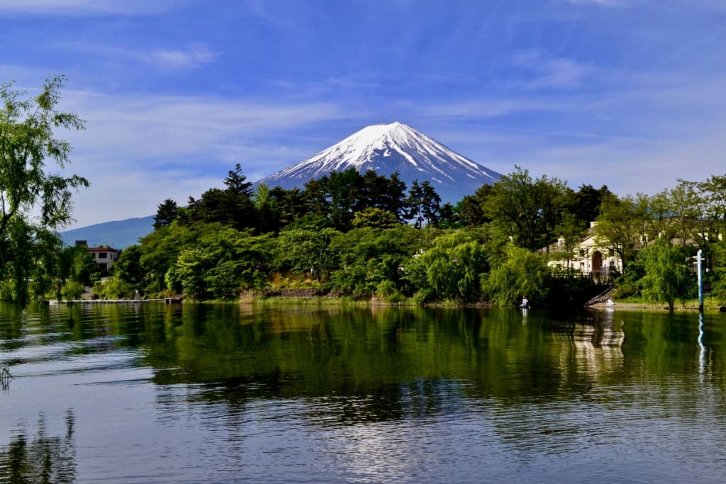 Udsigt til Mount Fuji