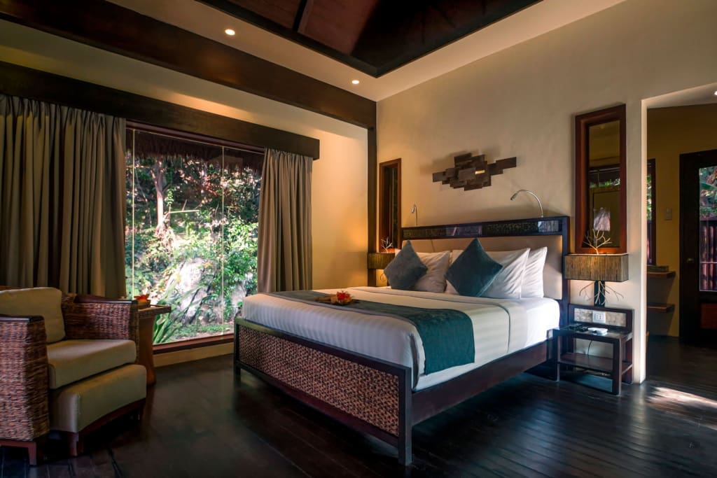 Lagoon Villa værelse Rejser til Filippinerne - Rejser til El Nido - Cauayan Boutique private island