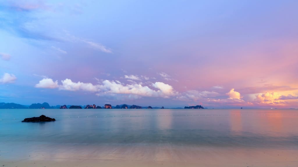 Solnedgang fra stranden Rejser til Thailand - Rejser til Koh Yao Noi - Six Senses Yao Noi