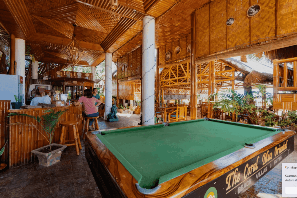 Fælles området Rejser til Filippinerne - Rejser til Bantayan - The Coral Blue Oriental Beach Villas & Beach