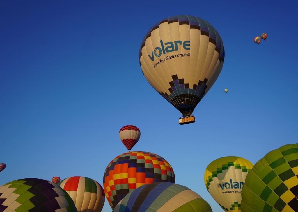 Rejser til Mexico - Oplevelser i Mexico - Oplevelser Mexico City - Rejser til Mexico City - Luftballon Teotihuacan