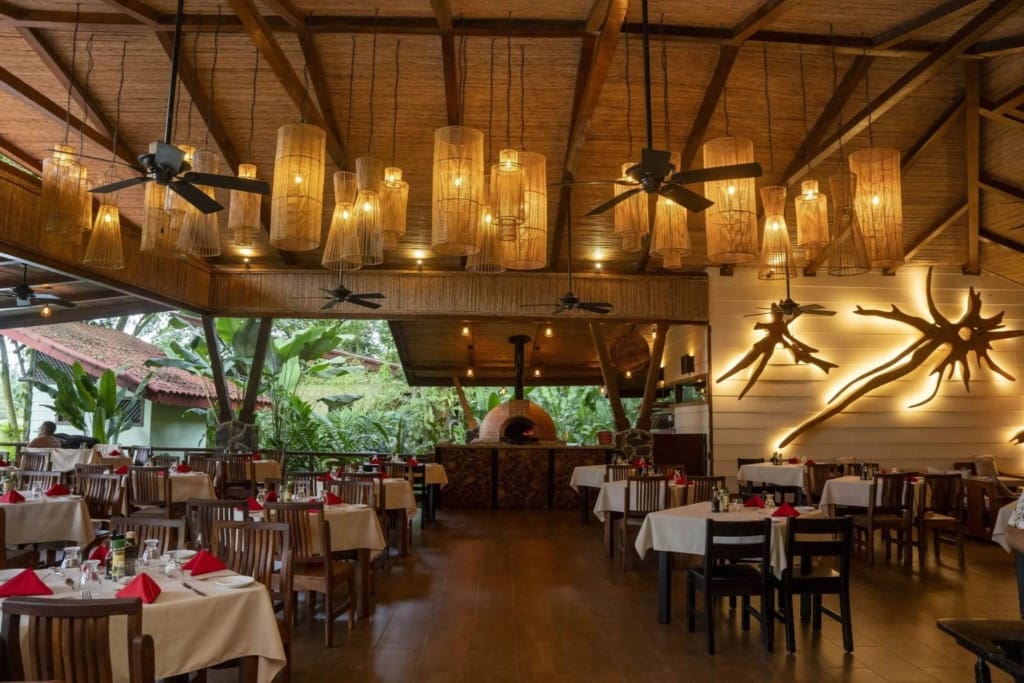 Restaurant Rejser til Costa Rica - Rejser til Boca Tapada - Maquenque Eco Lodge - Jungle Lodge Costa Rica - Bungalow Costa Rica