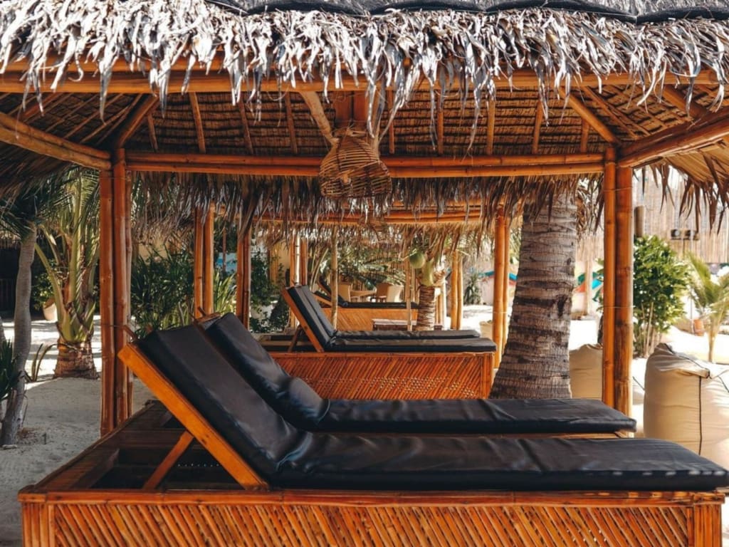 Afslapning på strandsengen Rejser til Filippinerne - Rejser til Bantayan - Amihan Beach Cabanas