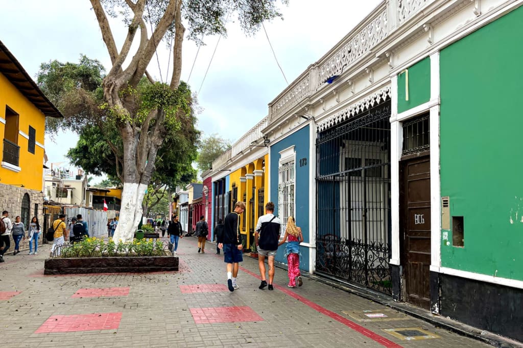 Det farvestrålende Barranco-distrikt i Lima