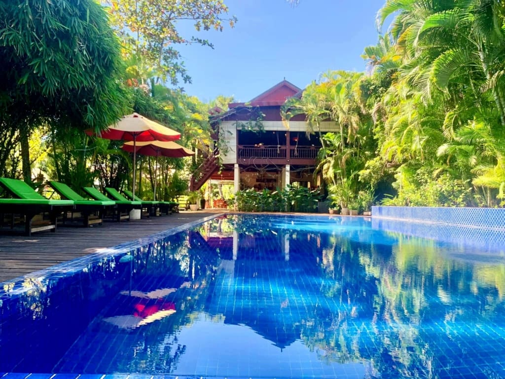 Rejser til Cambodia - Kampong Thom - Sambor Village Hotel