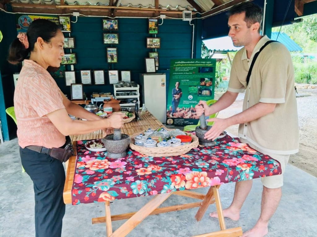 Rejser til Thailand - Rejser til Koh Phangan - Besøg på økologisk gård