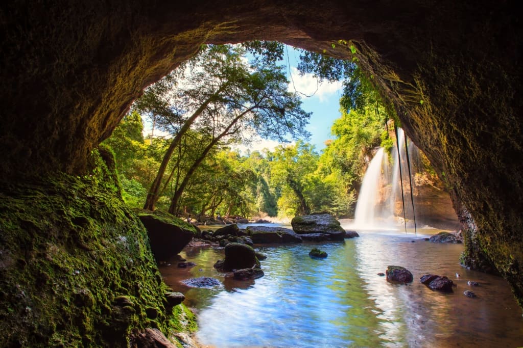 Oplevelser i Thailand - Khao Yai - flot vandfald i Khao Yai National Park