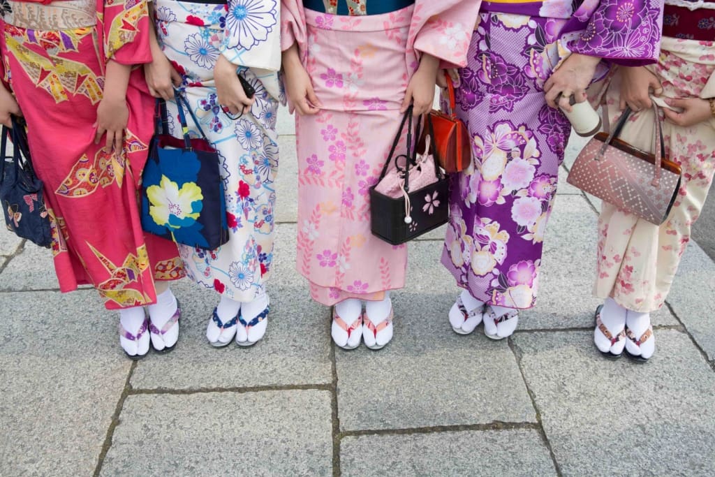 Kvinder i kimono Rejser til Japan
