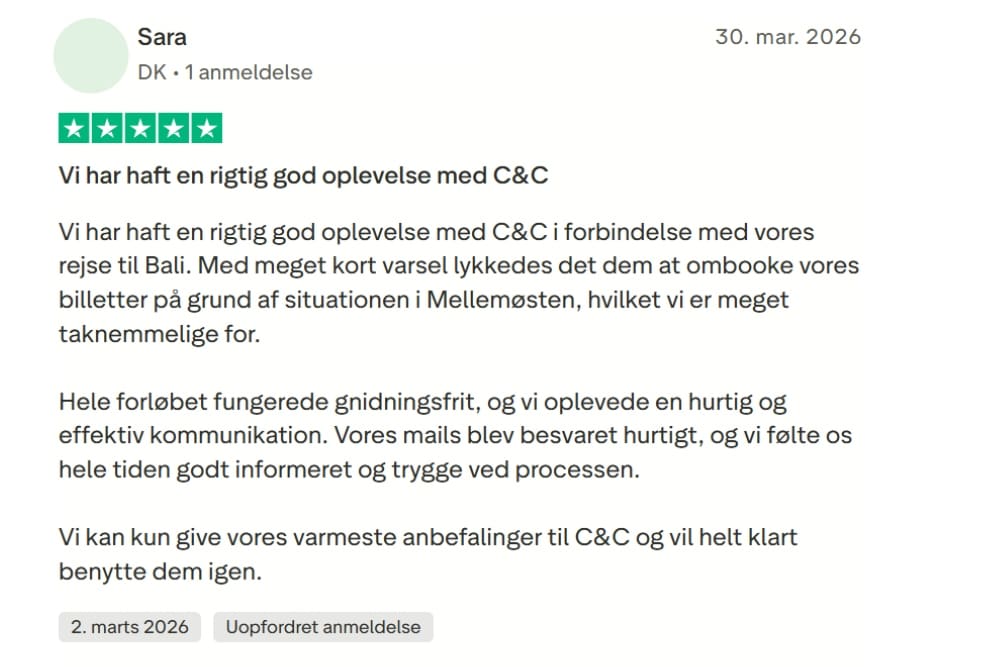 Tryghedspakke C&C Travel